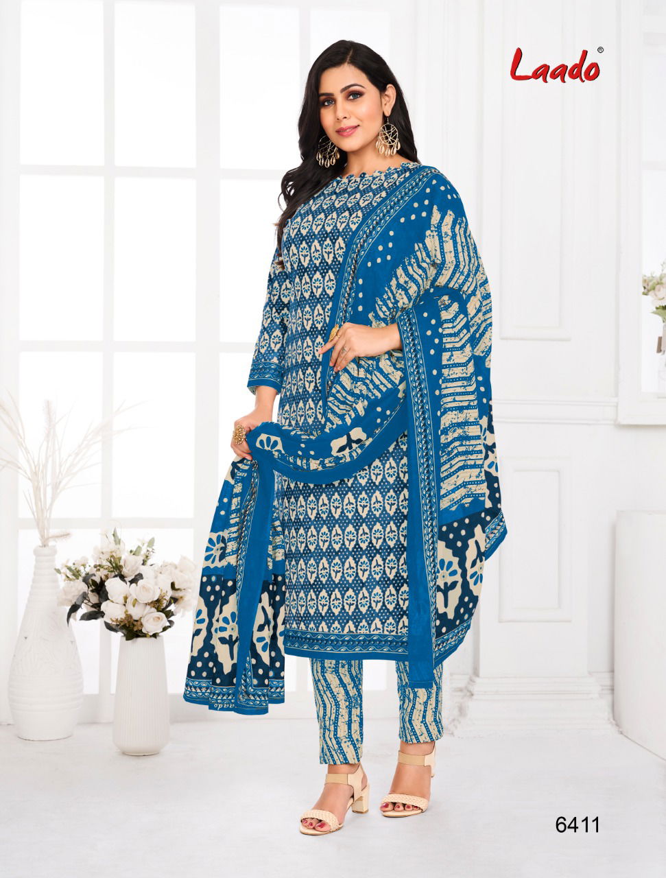 Laado 64 Cotton Printed Latest Designer Casual Wear Dress Material Collection